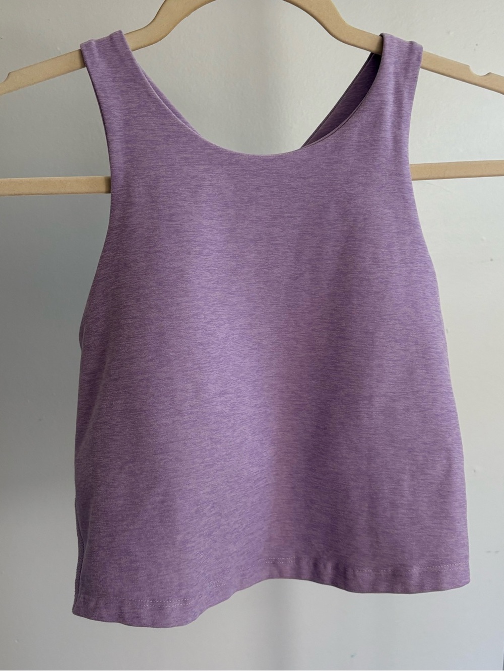 Beyond Yoga Spacedye Focus Cropped Tank Crisp Lavender Heather Medium - Picture 4 of 8